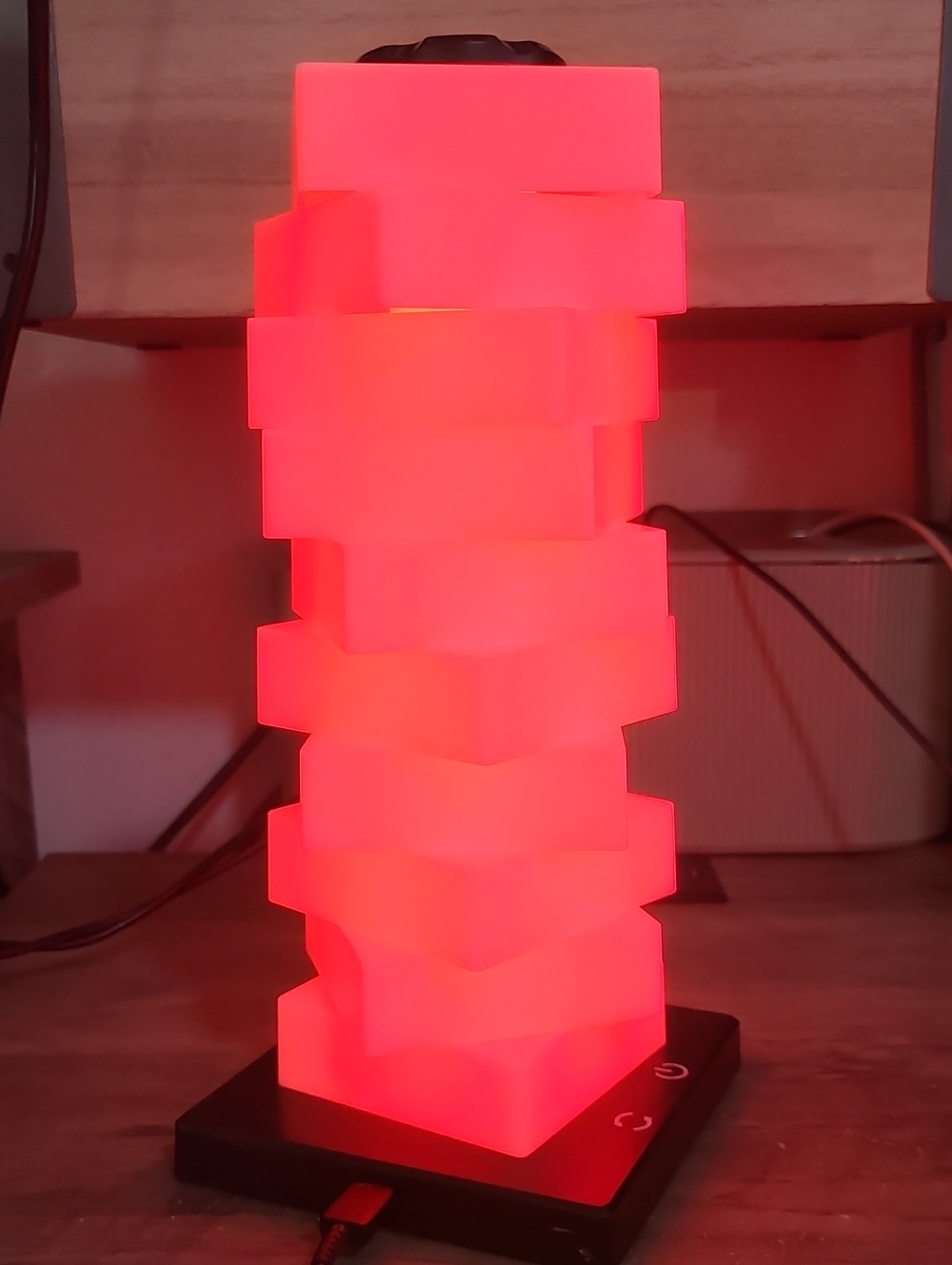 🆑️⏰️Multi Color Modern Stack-Style Table Lamp - Picture 4 of 12